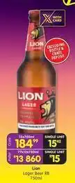 Shoprite Liquor Lion - lager beer rb 750ml offer