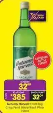 Shoprite Liquor Autumn harvest crackling crisp perl white/ros wine offer
