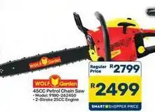 Pick n Pay Hypermarket 45cc petrol chain saw - model: 9180-262450 - 2-stroke 25cc engine offer