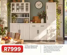 OK Furniture 3-piece savannah kitchen scheme offer