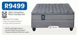 OK Furniture Sealy - 152cm hampshire pillow-top base set offer