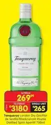 Shoprite Liquor Tanqueray - london dry gin/flor de sevilla/blackcurrant royale distilled spirit aperitif 750ml offer