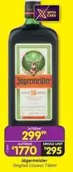 Shoprite Liquor Jagermeister - jägermeister original liqueur 750ml offer