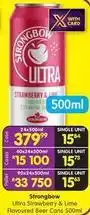 Shoprite Liquor Strongbow - ultra strawberry & lime flavoured beer cans offer
