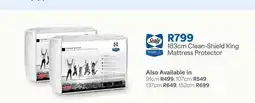 OK Furniture Sealy - 183cm clean-shield king mattress protector offer