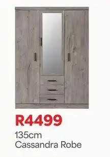 OK Furniture 135cm cassandra robe offer