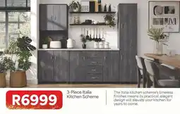 OK Furniture 3-piece italia kitchen scheme offer