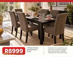 OK Furniture Everyday - 7-piece amara dining-room suite offer