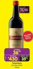 Shoprite Liquor Tassenberg - dry red wine offer