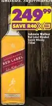 Shoprite Liquor Johnnie walker - red label blended scotch whisky 750ml offer
