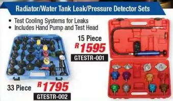 Adendorff Machinery Mart Radiator/Water Tank Leak/Pressure Detector Sets 15 Piece offer