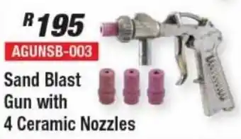 Adendorff Machinery Mart Sand Blast Gun with 4 Ceramic Nozzles offer