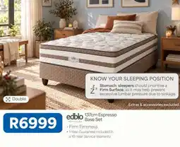 OK Furniture 137cm Espresso Base Set offer