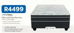 OK Furniture vitasleep 137cm Zambezi Base Set offer
