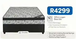 OK Furniture 137cm Logan Base Set offer