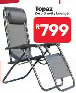 Pick n Pay Hypermarket Topaz Zero Gravity Lounger offer