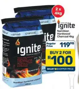 Pick n Pay Hypermarket Ignite Namibian Hardwood Charcoal 4kg offer