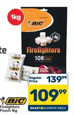 Pick n Pay Hypermarket BIC Firelighters Pouch 1kg offer