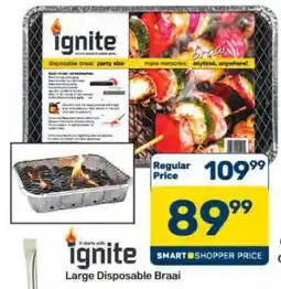 Pick n Pay Hypermarket Ignite Large Disposable Braai offer