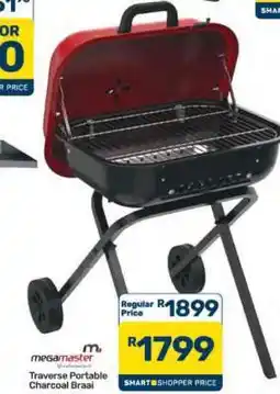 Pick n Pay Hypermarket Megamaster Traverse Portable Charcoal Braai offer