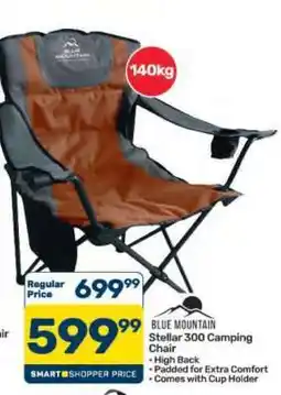 Pick n Pay Hypermarket Blue Mountain Stellar 300 Camping Chair offer
