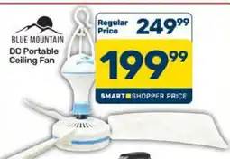 Pick n Pay Hypermarket Blue Mountain DC Portable Ceiling Fan offer