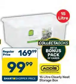 Pick n Pay Hypermarket 15 Litre Clearly Neat Storage Box offer