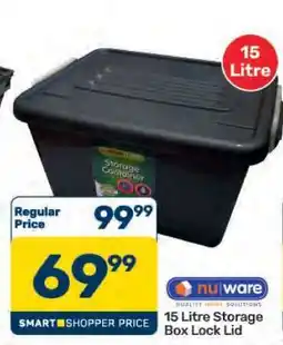 Pick n Pay Hypermarket 15 Litre Storage Box Lock Lid offer