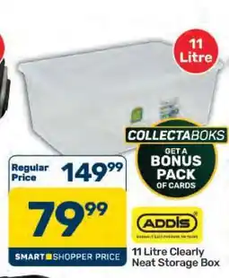 Pick n Pay Hypermarket 11 Litre Clearly Neat Storage Box offer