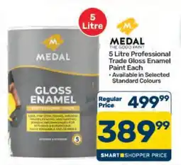 Pick n Pay Hypermarket Medal 5 Litre Professional Trade Gloss Enamel Paint offer