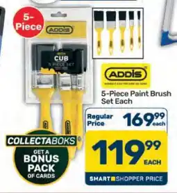 Pick n Pay Hypermarket ADDIS 5-Piece Paint Brush Set offer