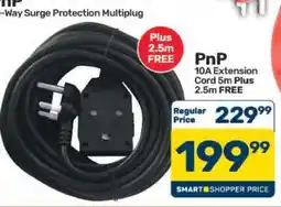 Pick n Pay Hypermarket PnP 10A Extension Cord 5m Plus 2.5m FREE offer