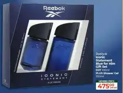Dis-Chem Reebok Iconic Statement Blue for Him Gift Set offer