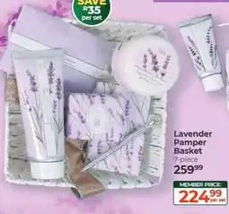 Dis-Chem Lavender Pamper Basket offer