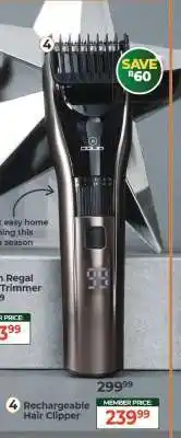 Dis-Chem Rechargeable Hair Clipper offer