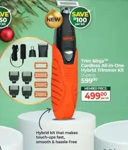 Dis-Chem Trim Ninja Cordless All-in-One Hybrid Trimmer Kit offer