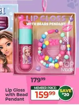 Dis-Chem Lip Gloss with Bead Pendant offer