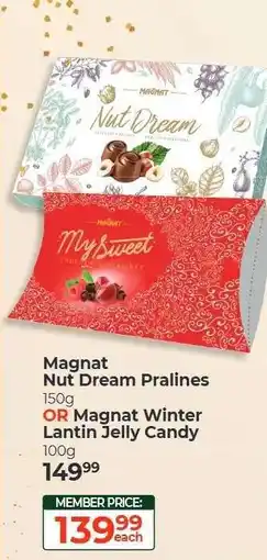 Dis-Chem Magnat Nut Dream Pralines offer