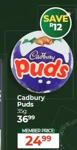Dis-Chem Cadbury Puds offer