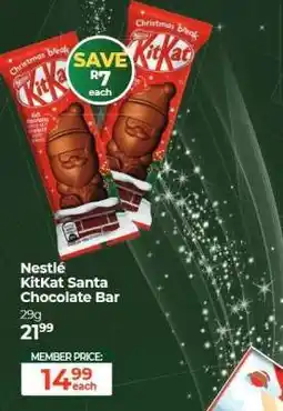 Dis-Chem Nestlé KitKat Santa Chocolate Bar offer