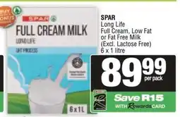 Spar SPAR Full Cream Milk offer
