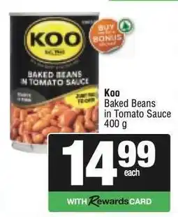Spar Koo Baked Beans in Tomato Sauce offer
