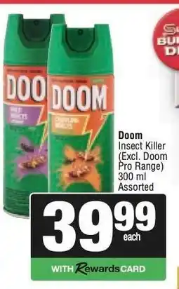 Spar Doom Insect Killer offer