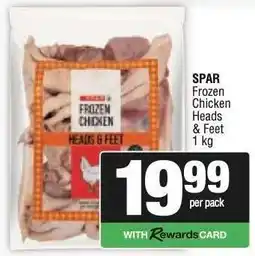 Spar SPAR Frozen Chicken Heads & Feet offer