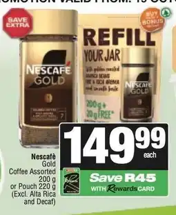 Spar Nescafé Gold Coffee Assorted offer