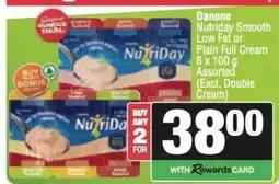Spar Danone Nutriday Smooth Low Fat or Plain Full Cream offer