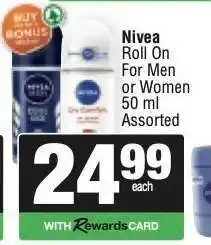 Spar NIVEA Roll-On offer