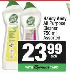 Spar HANDY ANDY ALL PURPOSE CLEANER offer