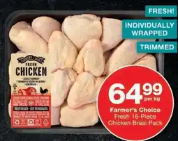 Checkers Farmer's Choice Fresh 16-Piece Chicken Braai Pack offer