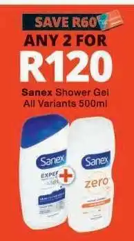 Checkers Sanex Shower Gel offer